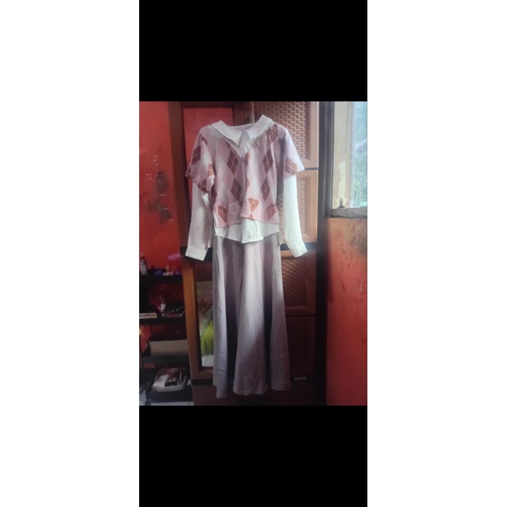 preloved gamis jilbrave jazlyn dress pink ukuran xs