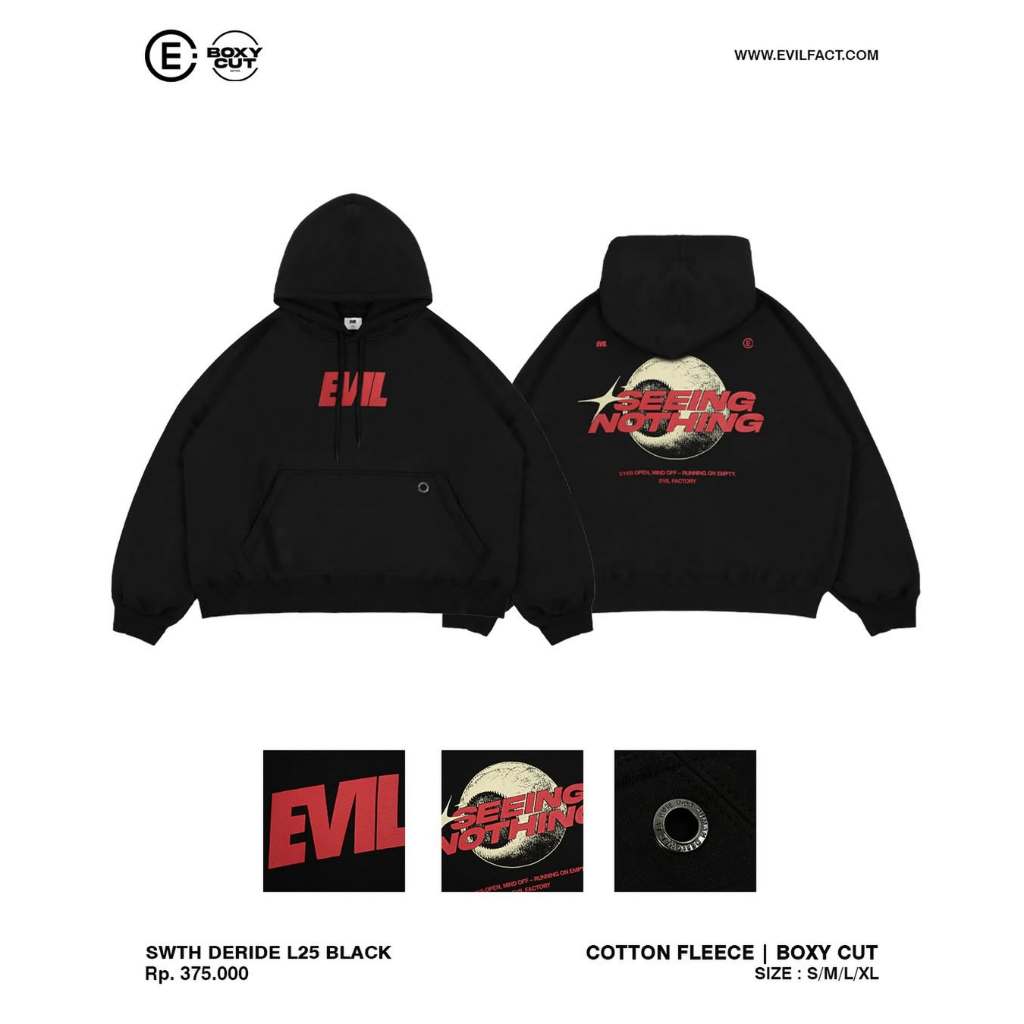 EVIL ARMY HOODIE - SWTH DERIDE L25 BLACK