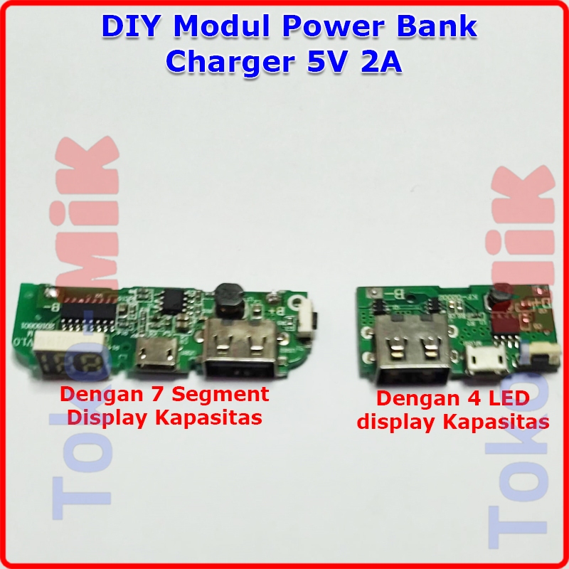 DIY Modul USB mikro micro Power Bank PowerBank Baterai Lithium 18650 Charger HP 5V 2A 1A