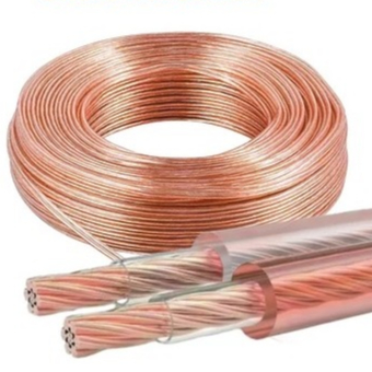 KABEL TRANSPARAN AUDIO 30M 50M 100 METER KABEL LISTRIK TEMBAGA SERABUT AUDIO SPEAKER