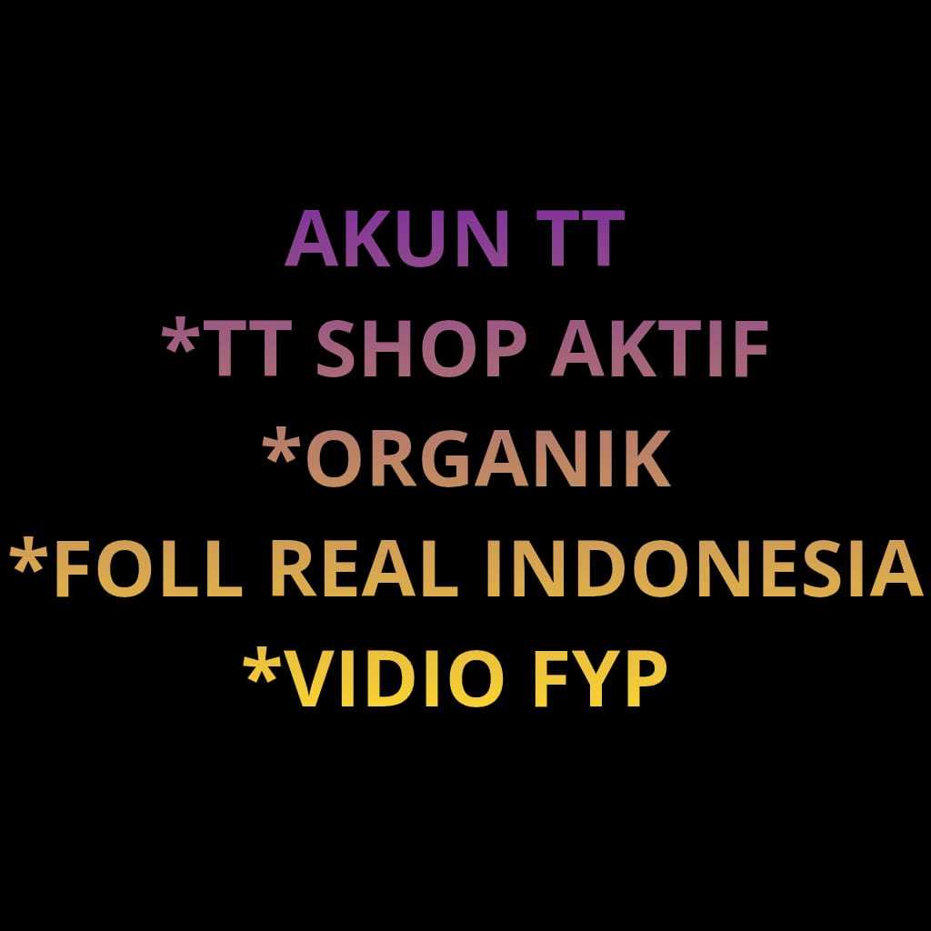 Akun Tiktok Followers 1000 lebih + Tiktok shop Sudah aktif + Organik