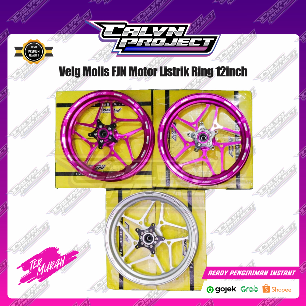 Velg Molis FJN motor listrik Ring 12inch