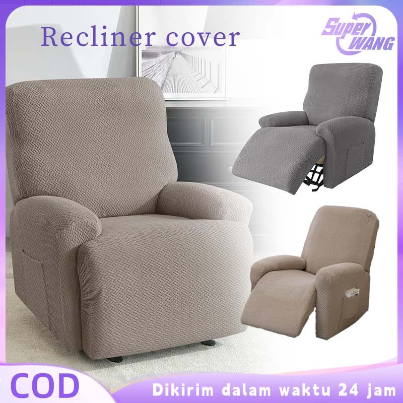 Sarung Sofa Recliner 1 Seater Beludru Elastis Cover Sofa Recliner 1 Seater Cover Sofa Reclining Saru