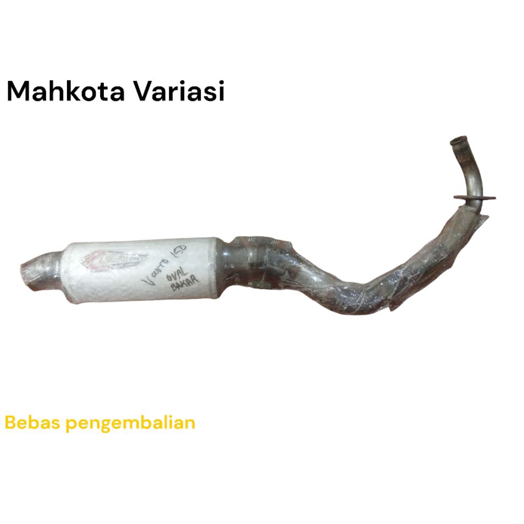 KNALPOT RACING OVAL BAKAR CREAM-Pie VARIO 150 ORI 100%