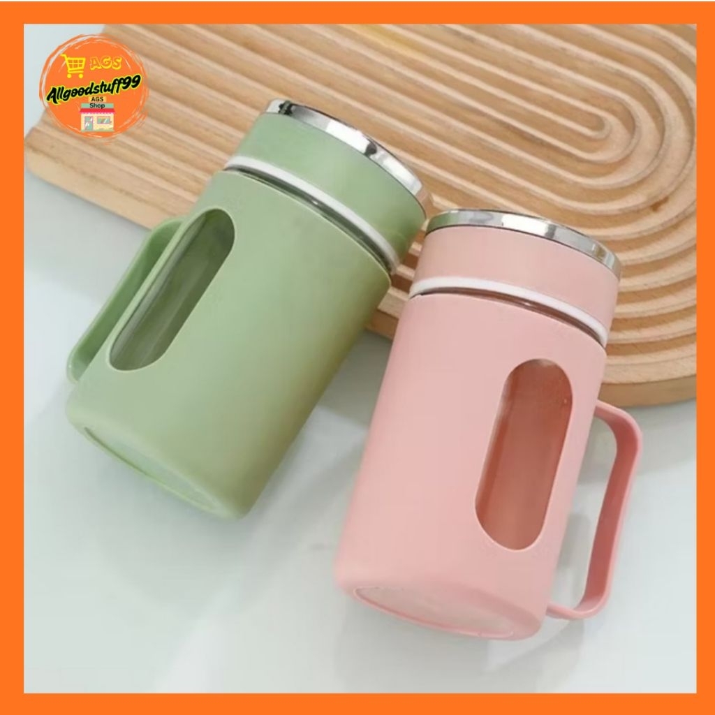 Tumbler Mug Gelas Kaca Gelas Botol Minum Kekinian