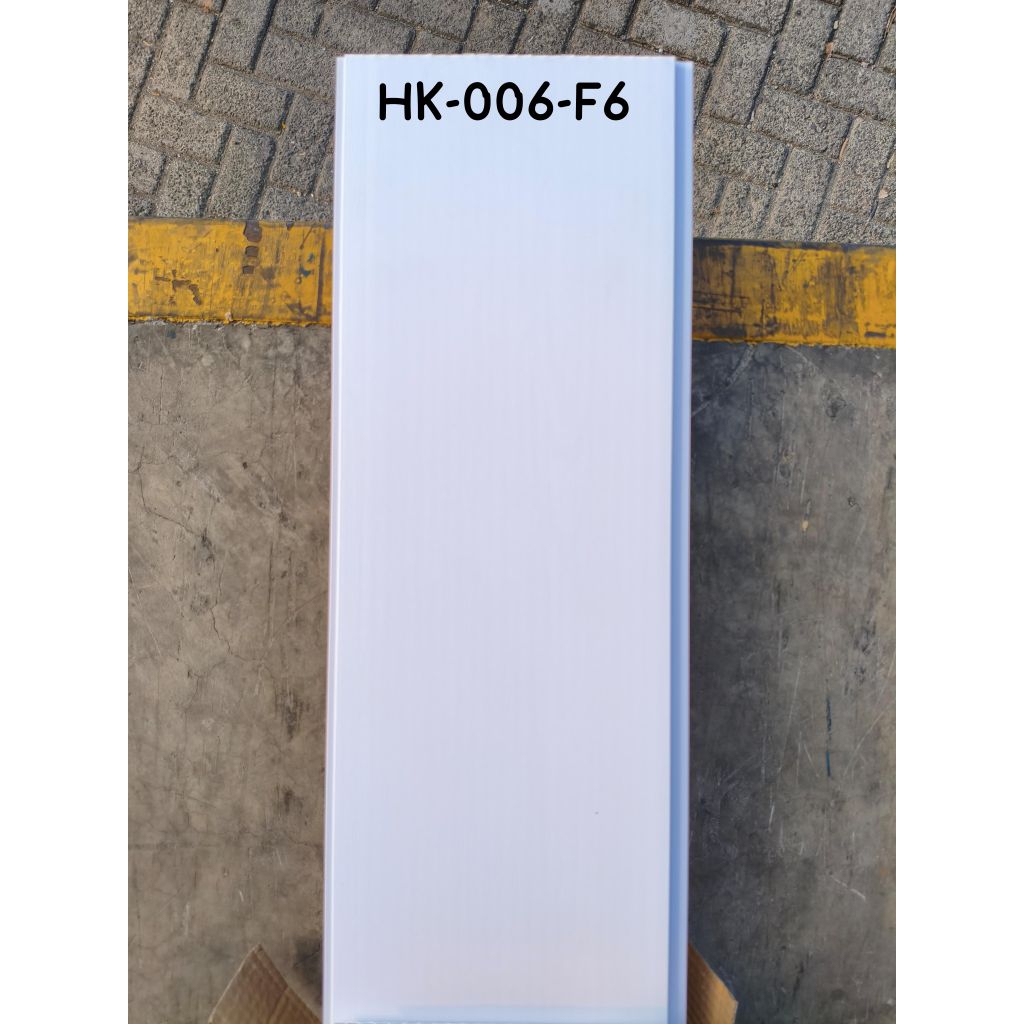 Hyperfon Plafon PVC TACO Serat Kayu Doff Matte HK006-F White Elm