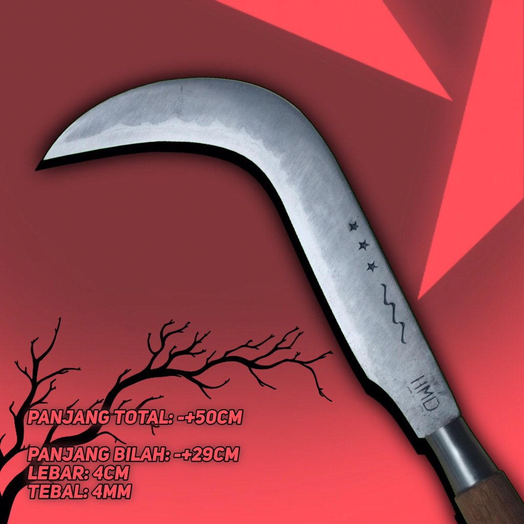 Sabit ranting Candung/Ndoret baja isen lapis 3