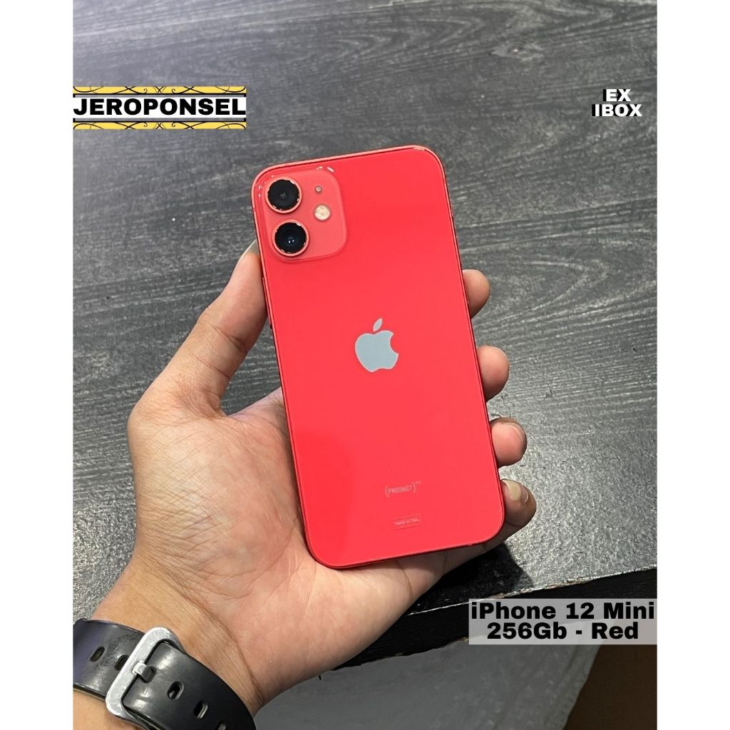 IPHONE 12 MINI 256GB RED IBOX MULUS ORIGINAL BATTERY 100%