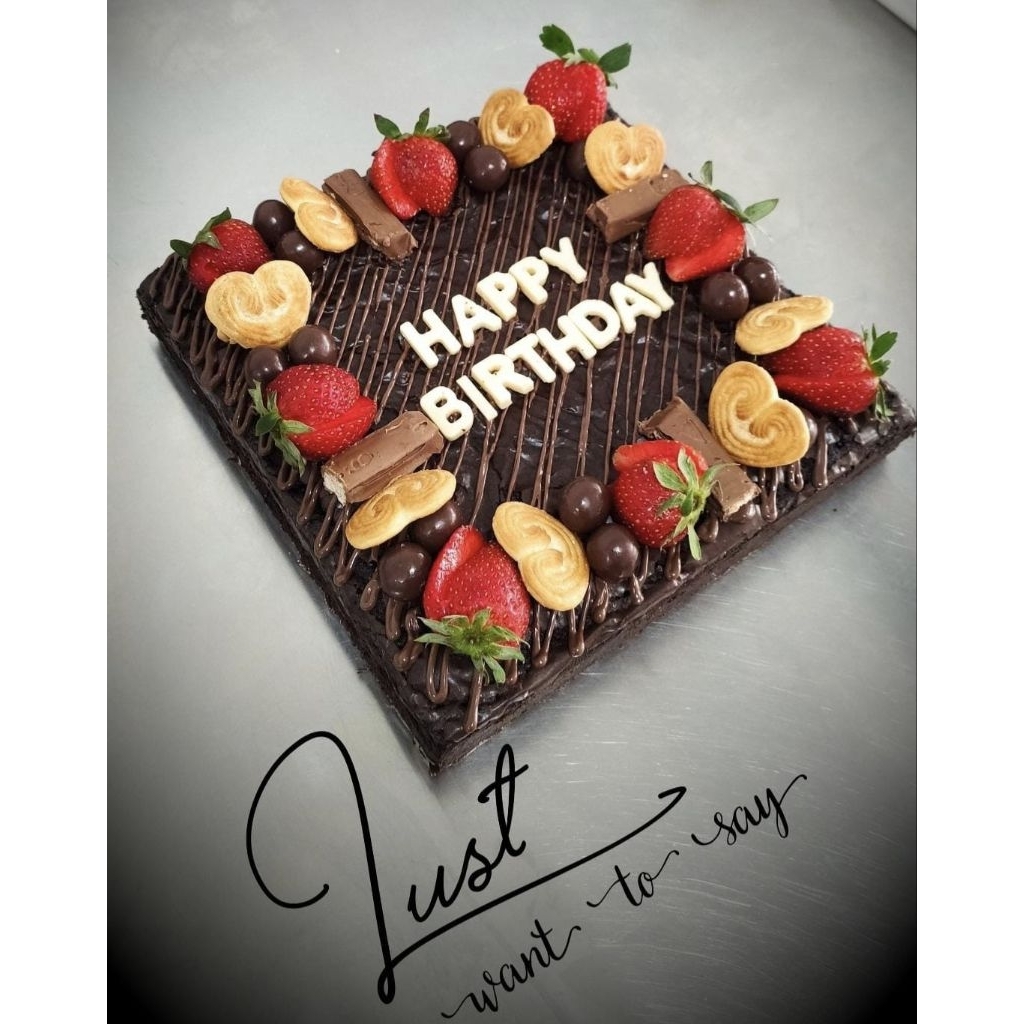 Brownies Nutella/Kue Brownies/Brownies Panggang/Hampers Ulang Tahun/Kue ulang tahun