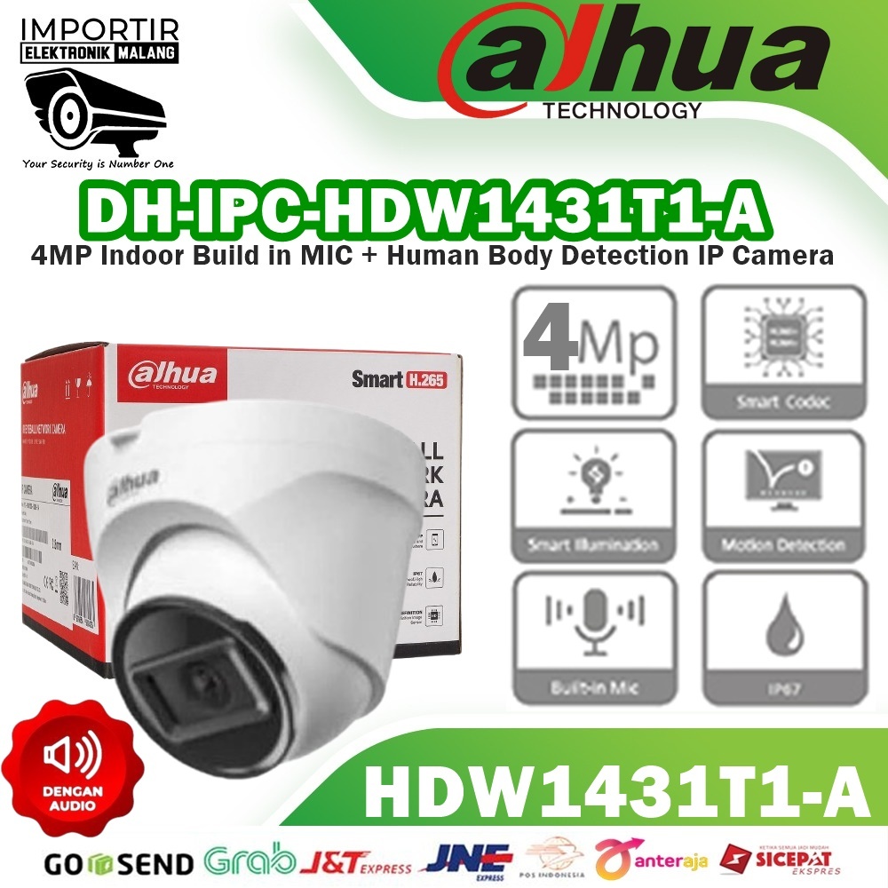 Dahua IP Kamera 4MP Indoor IPC-HDW1431T1-A