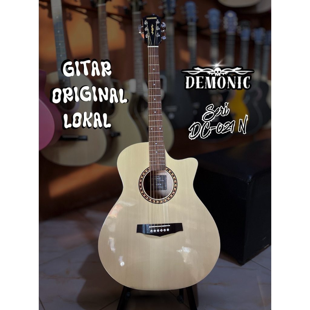 GITAR ORIGINAL LOKAL DEMONIC, DEMONIC DC-021 N, GITAR ORIGINAL LOKAL, GITAR LOKAL BRAND, GITAR DEMON