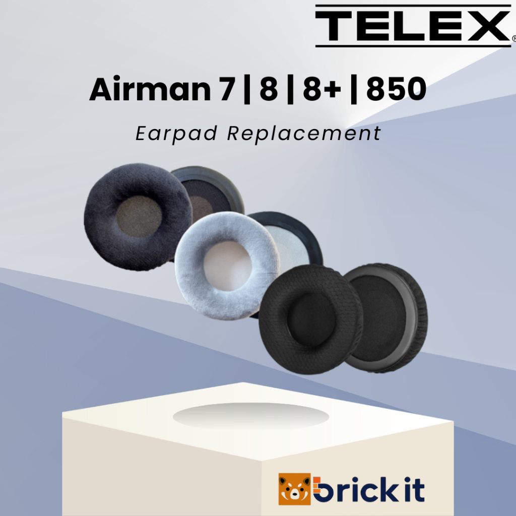 Earpad Telex Airman 7 8 8+ 850 Aviation Headset Earcup Cushion Replacement Bantalan Foam Busa Ear Pa