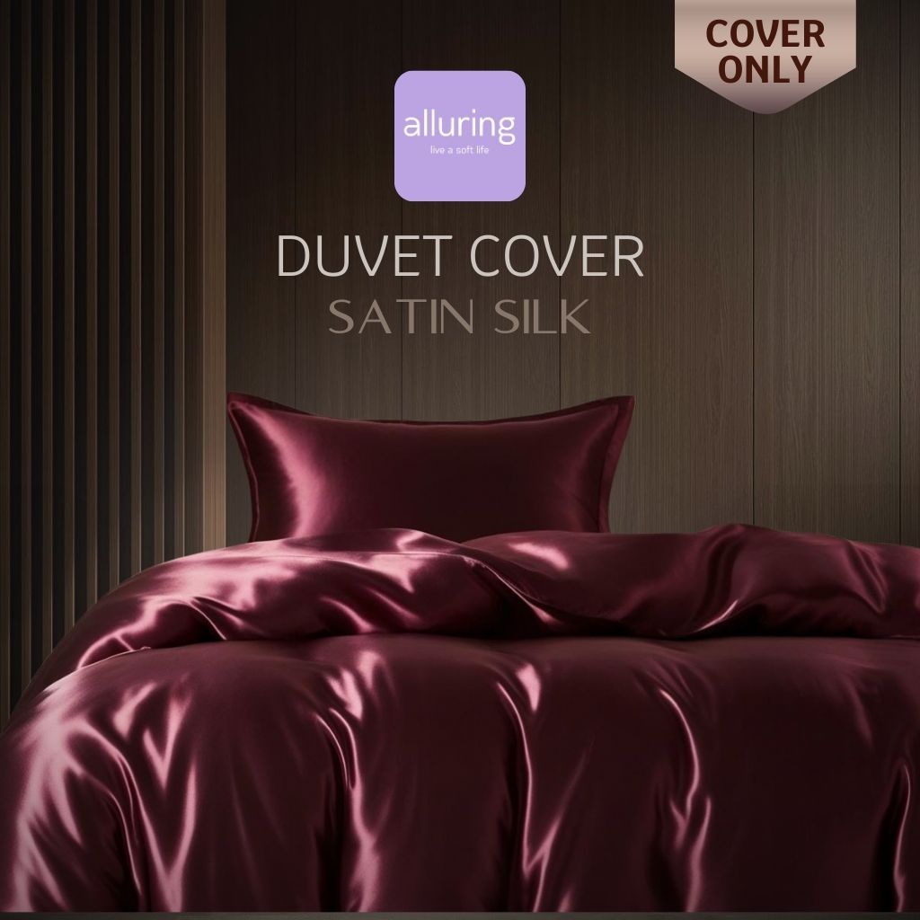 ALLURING Sarung Selimut Duvet - Duvet Cover Satin Silk