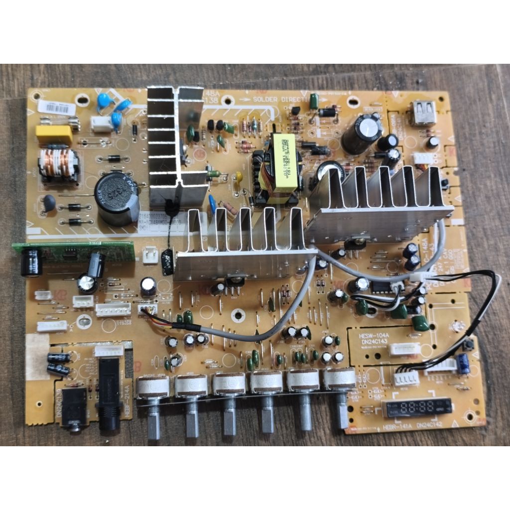 modul psu ampli bluetooth speaker aktif polytron