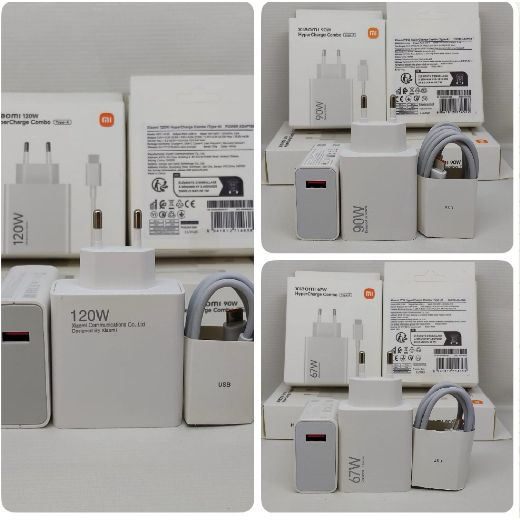 Charger ori xiaomi 90 wat /67 watt / 120 watt / 45wat / type c turbo fast charging original product 