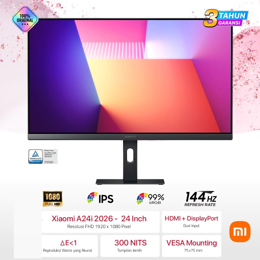 LED Monitor XIAOMI 24 Inch MI A24i 2026 FHD IPS 144Hz 99% sRGB