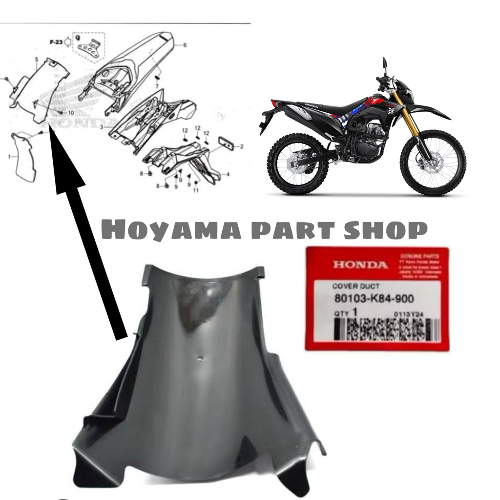 80103-K84-900 Slebor Kolong CRF 150 100% ORIGINAL