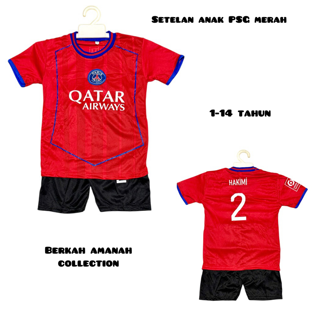 kaos bola anak/ baju bola anak/ setelan kaos bola anak/ pakaian olahraga anak