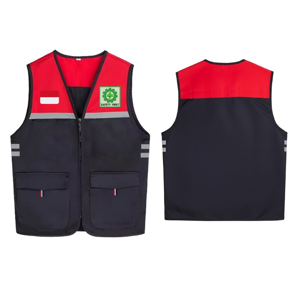 Rompi K3 | Rompi Safety First Original | Rompi Proyek | Jaket Rompi Outdoor Safety First