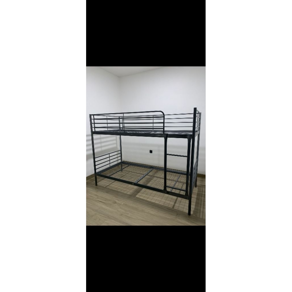 SVÄRTABunk bed frame, silver-colour, 90x200
cm