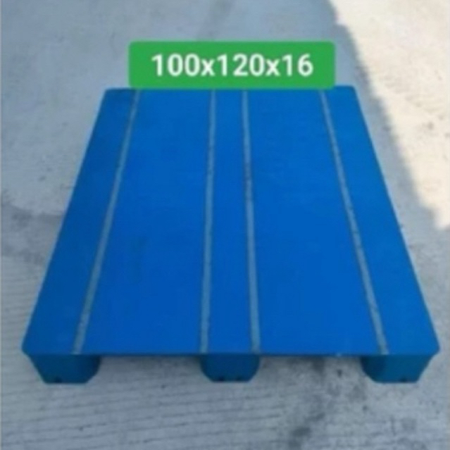 Palet plastik berkualitas ukuran 100x120 M flat/Rata