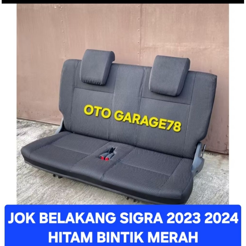 JOK BELAKANG SIGRA 2023 2024 ( HITAM BINTIK MERAH)