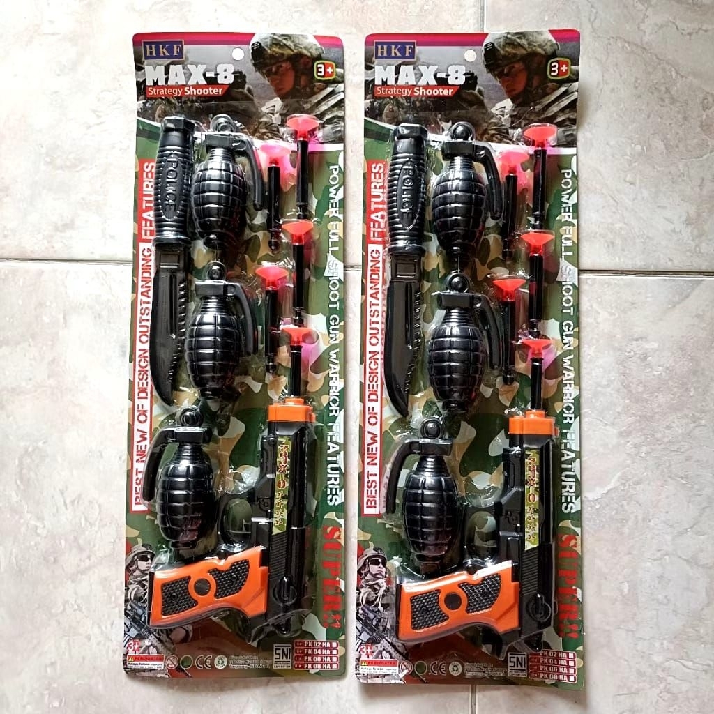 KIDZMANIA - STRATEGY SHOOTER MAINAN TEMBAKAN PISTOL PISAU GRANAT