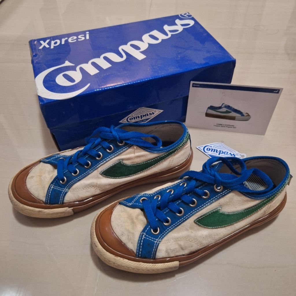 Original SEPATU COMPASS Xpresi BCA Ukuran 38 (Insole 25 cm) Gazelle Low Anastasia Yoshua Sneakers Lo