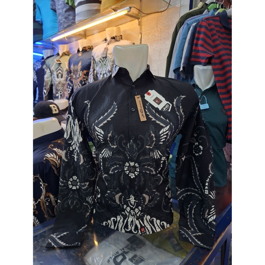 JnD Profesional - Kemeja Batik Pria Lengan Panjang Bahan Katun Premium Halus