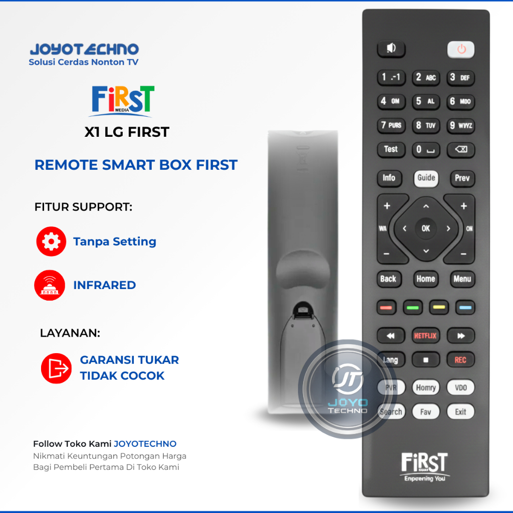 Remote STB FIRST LG X1 DMT-1605LN / SH940C-LN - Remote TV Kabel Original First