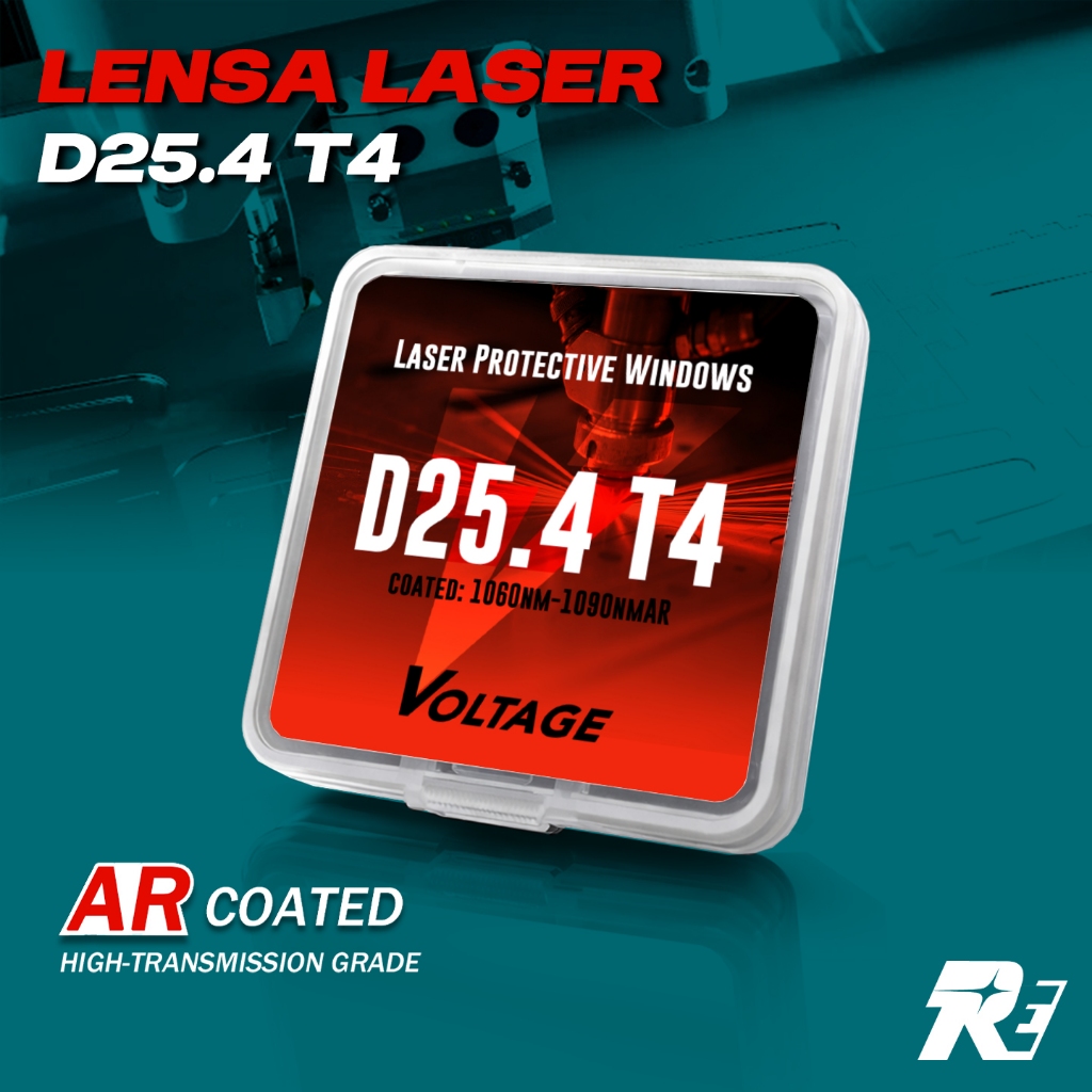 D25.4 T4-2S Lensa Pelindung Laser Fiber Cutting Lower Protective Window Head BOCHU BOCI BLT310 / BLT