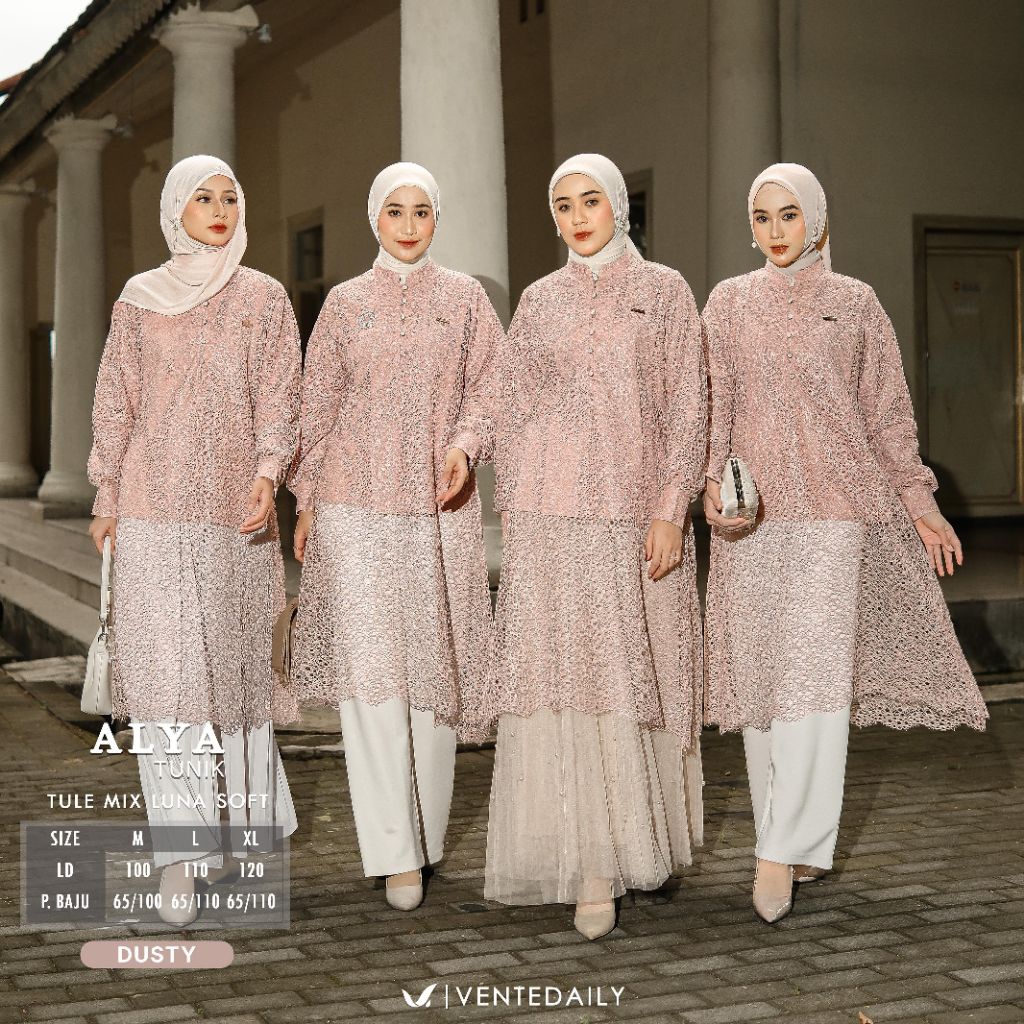 [NEW] BLOUSE WANITA ALYA TUNIK BY VENTE // FASHION MUSLIM KEKINIAN