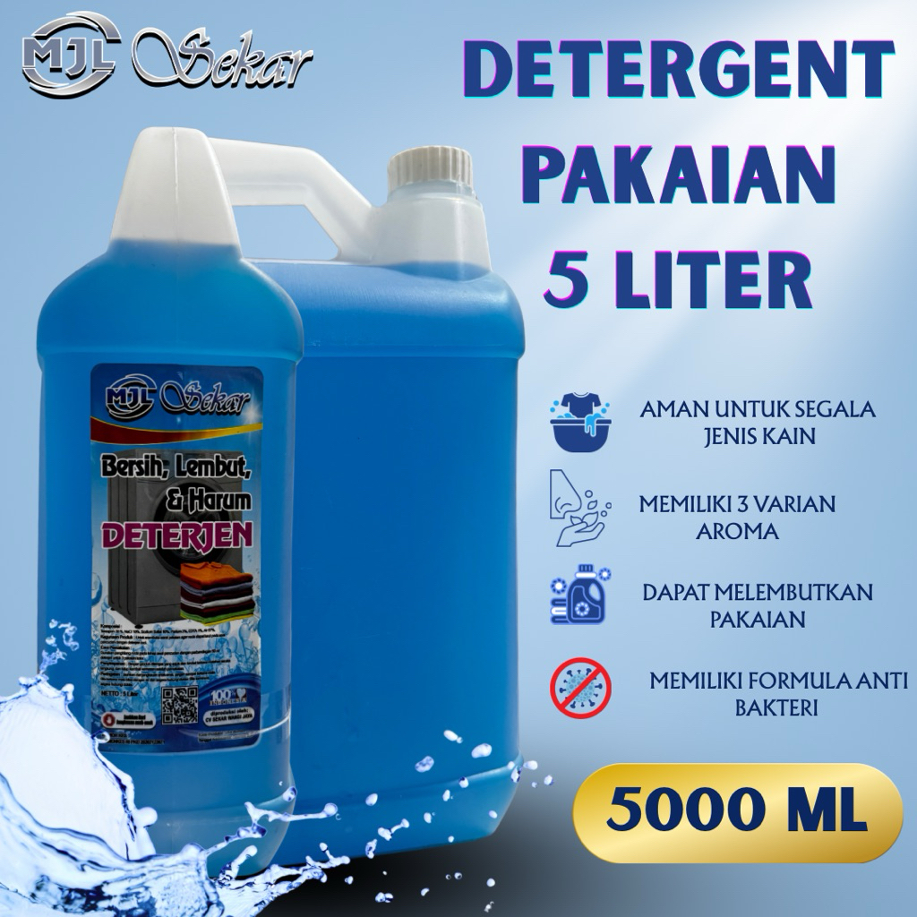 [COD] Detergent Pakaian MJL SEKAR 5 Liter