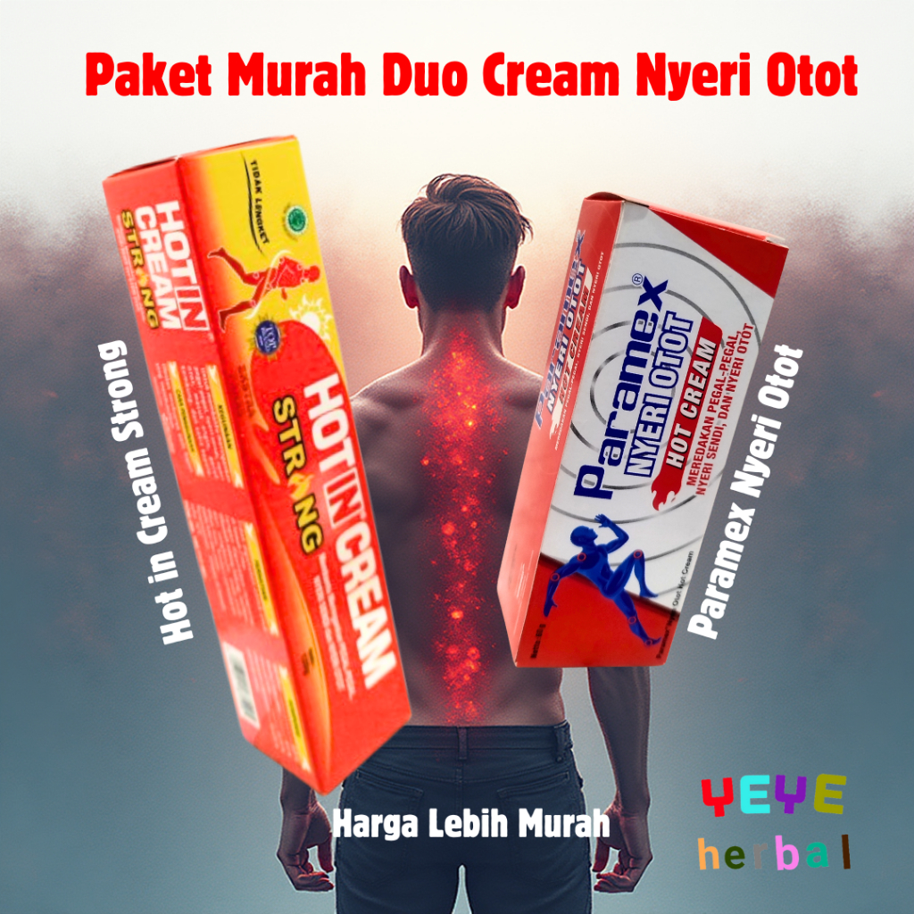 Paket Murah Duo Cream Nyeri Otot (Hot in Cream + Paramex Nyeri Otot)