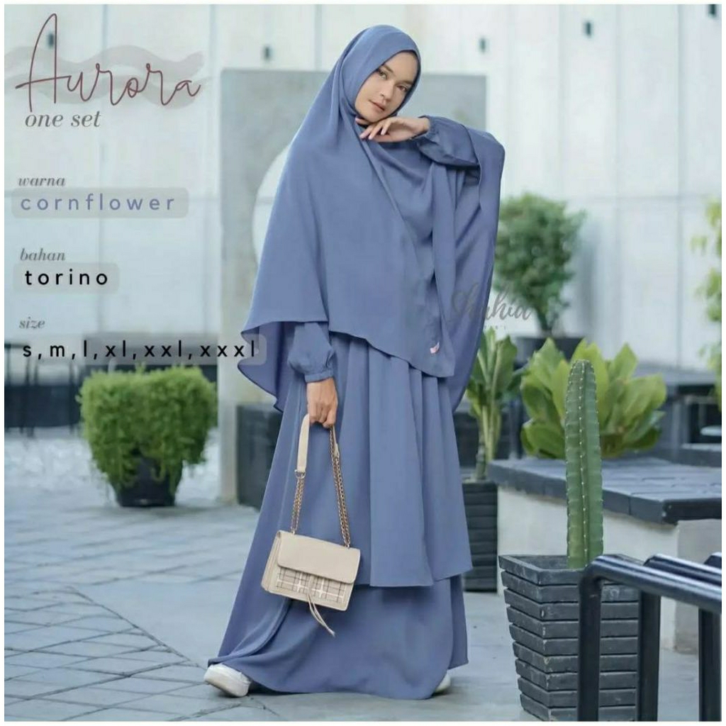 [Els Store] New Gamis set Aurora by Shahia Ready siap kirim