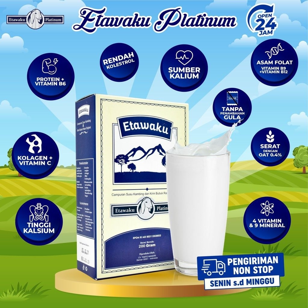 ETAWAKU Platinum Susu Kambing Etawa Premium – Nutrisi Tulang & Imunitas