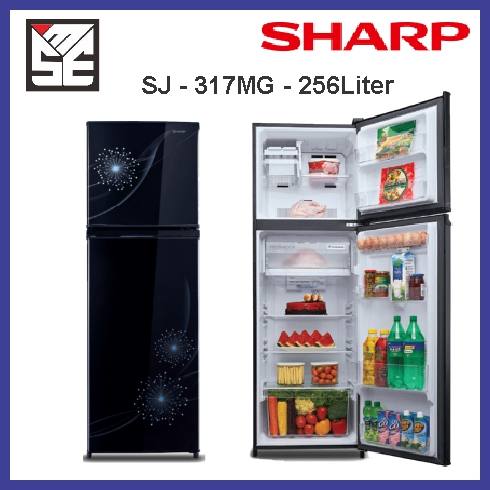 Lemari Es Kulkas 2 Pintu Sharp SJ - 317MG. Bogor