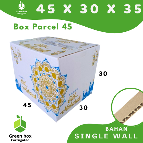 Box Parcel JUMBO 45x30x35 Dus Parcel JUMBO /Lebaran Eid Mubarok kardus Parcel BESAR Idul Fitri Kardu