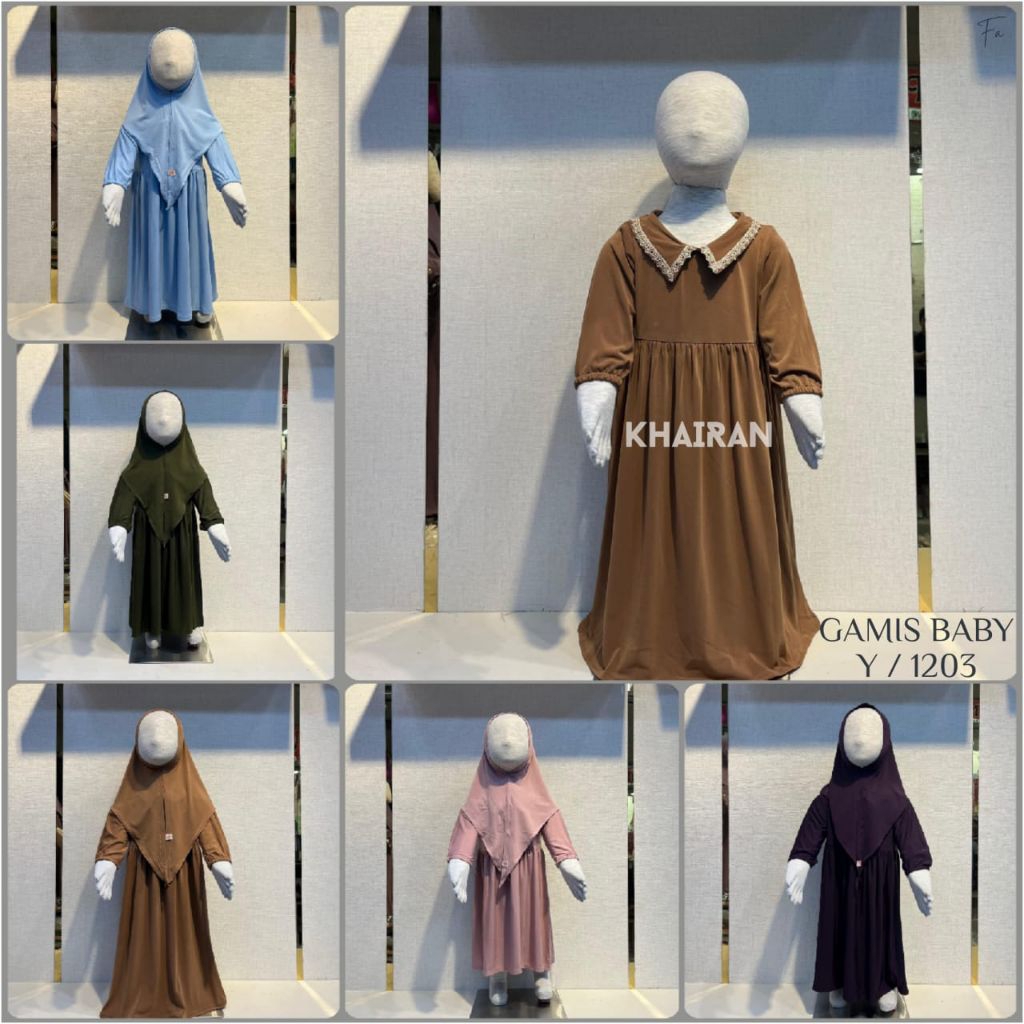 Gamis baby bahan Jersey Polos