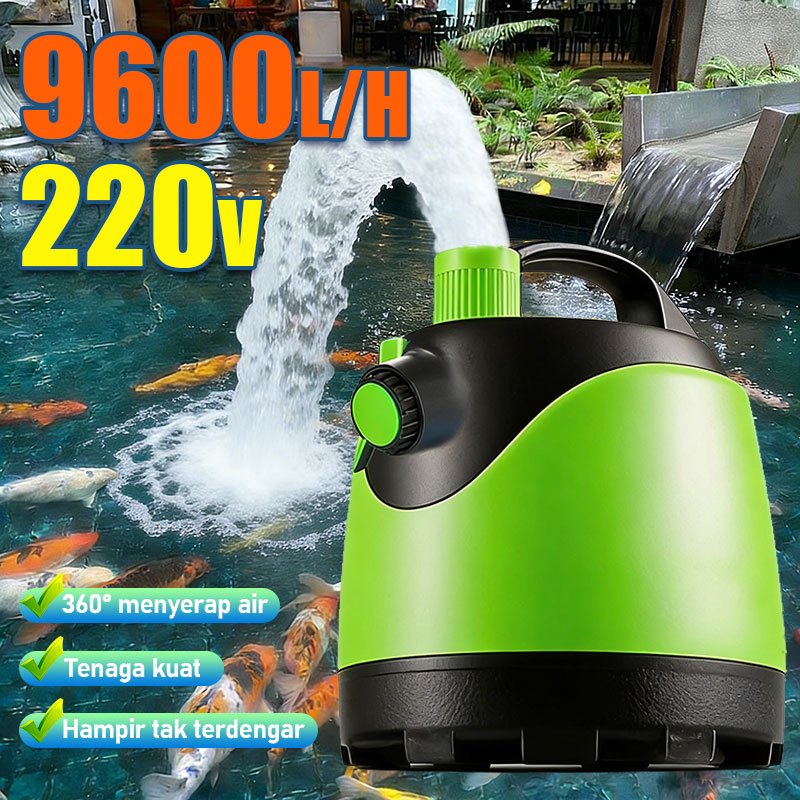 9500L/H pompa pompa air mini tekanan tinggi 125w 100w 80w 50w 25w air aquarium kinerja kuat pompa ai