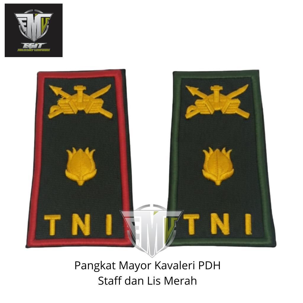 PANGKAT MAYOR PDH TNI AD KAVALERI STAFF DAN LIS MERAH KOMANDO