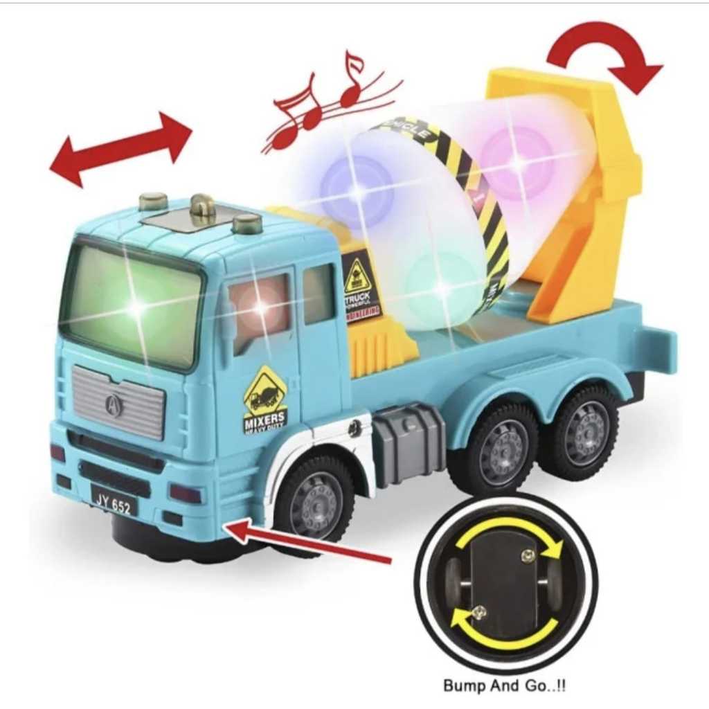 Mainan Anak Mobil Truk Molen Baterai Bunyi Dan Ada Lampu Mobil Truk Molen Mixer