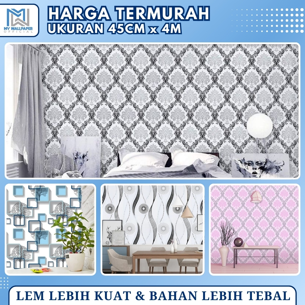 Walpaper Stiker Dinding Wallpaper Ruang Tamu Wallpaper Dinding Bunga Wallpaper Dinding Motif Wallpep