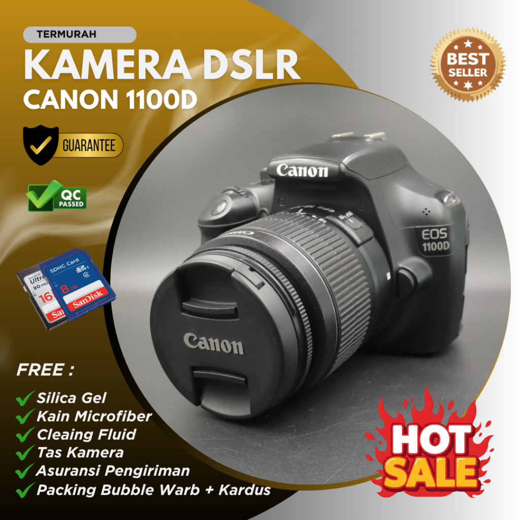 Kamera Dslr Canon EOS 1100D Murah Cocok Untuk PEMULA / BARU BELAJAR MOTRET