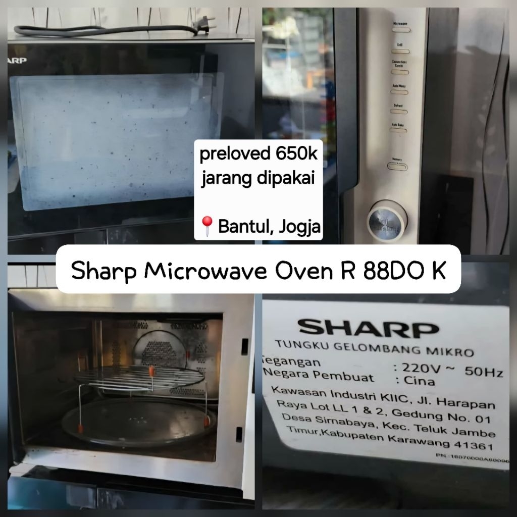 PRELOVED JOGJA - MICROWAVE SHARP R 88DO K