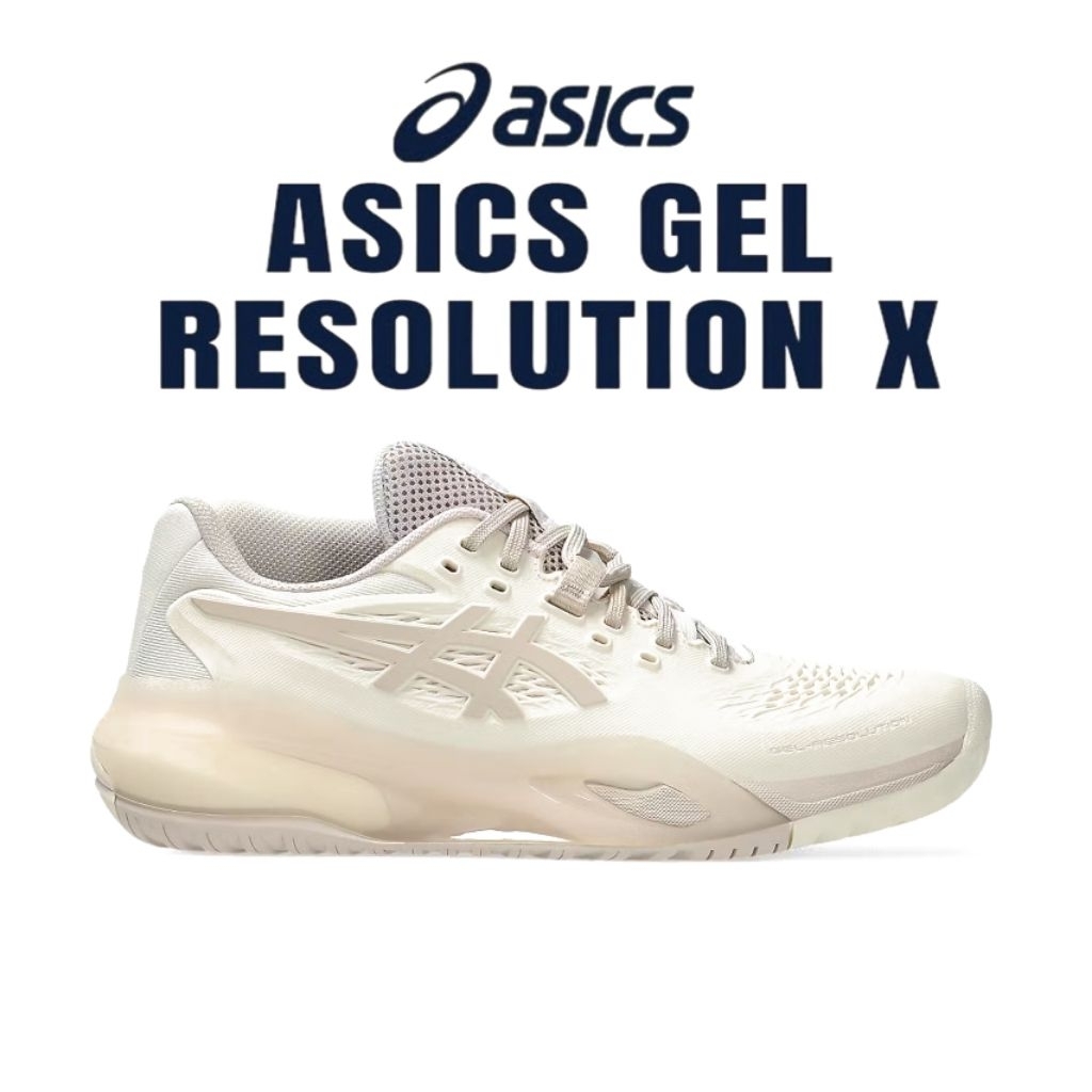 Sepatu Tenis Asics Gell Resolution X Women Cream Beige