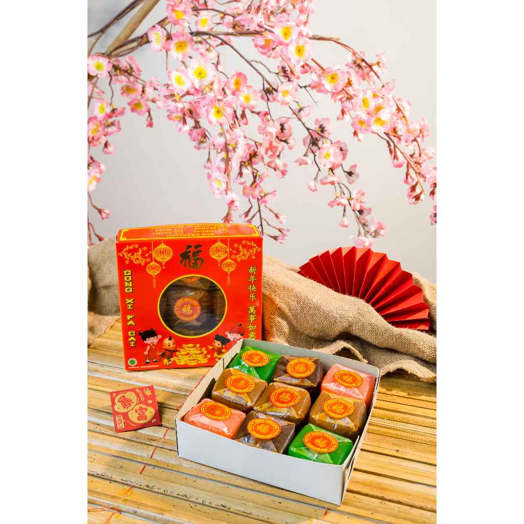 Kue Keranjang Halal Dodol Keranjang Imlek 1dus Medium Ori 9pcs Cemerlang