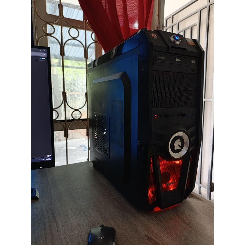 PC Gaming Amd FX 8320 8 Core 8 Thread VGA GTX 1050 RAM 8 GB Corsair 2100 Mhz