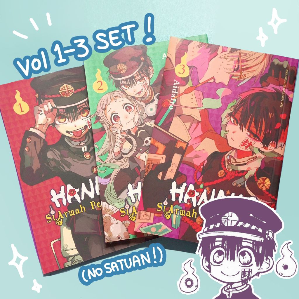 [SET vol 1,2,3] PRELOVED Hanako Si Arwah Penasaran / Jibaku Shounen Hanako-kun komik manga ori bahas