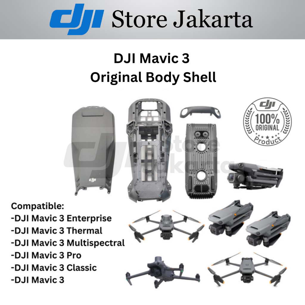 Body Shell Atas Tengah Bawah Cover DJI Mavic 3 Pro DJI Mavic 3 Enterprise DJI Mavic 3 Thermal DJI Ma